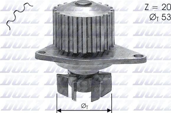 DOLZ C110 - Pompe à eau parts5.com