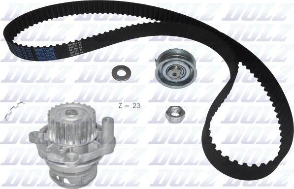 DOLZ KD050 - Set pompa apa + curea dintata parts5.com