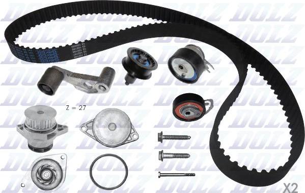 DOLZ KD051 - Water Pump & Timing Belt Set parts5.com