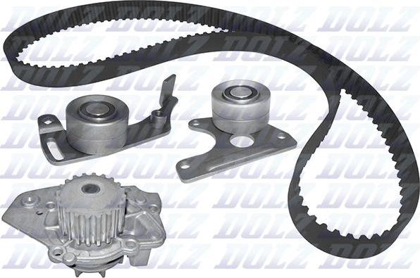 DOLZ KD011 - Water Pump & Timing Belt Set parts5.com