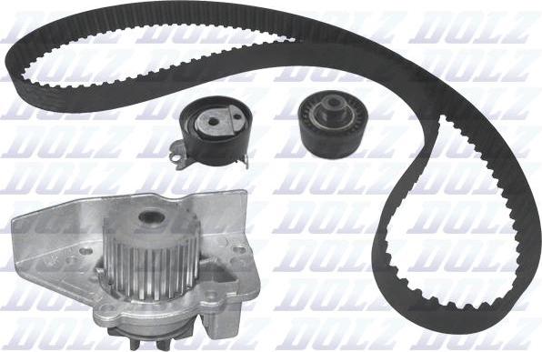 DOLZ KD071 - Vízpumpa + fogasszíj készlet parts5.com