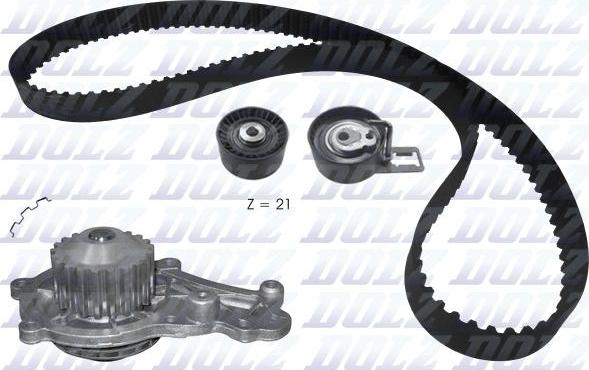 DOLZ KD160 - Su pompası + Triger kayışı seti parts5.com