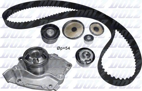 DOLZ KD117 - Pumpa za vodu + komplet zupčastog remena parts5.com