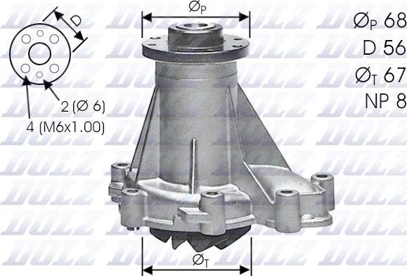 DOLZ M176 - Vodní čerpadlo parts5.com