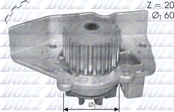 DOLZ N406 - Su pompası parts5.com