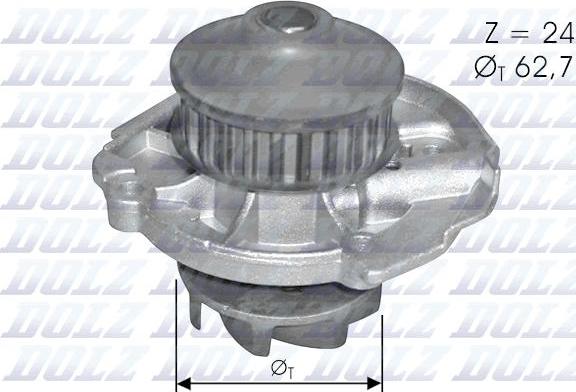 DOLZ S261 - Αντλία νερού parts5.com