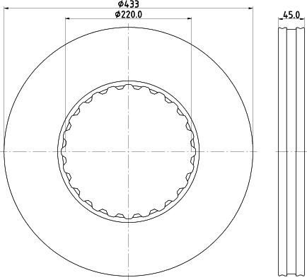 Beral BCR249A - Disc frana parts5.com