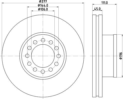 SBP 02-MA013 - Tarcza hamulcowa parts5.com