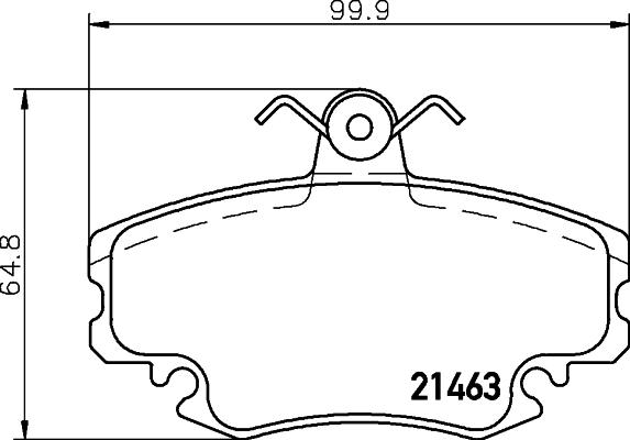 FORMA 228 - Zestaw klocków hamulcowych, hamulce tarczowe parts5.com