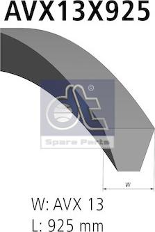 DT Spare Parts 4.80626 - Curea transmisie parts5.com