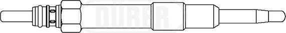 DÜRER DG30103 - Świeca żarowa parts5.com