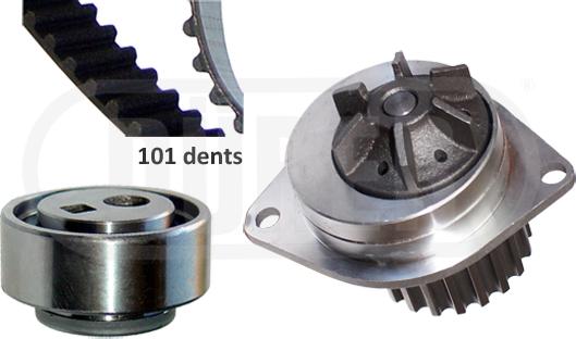 DÜRER PA321053 - Set pompa apa + curea dintata parts5.com