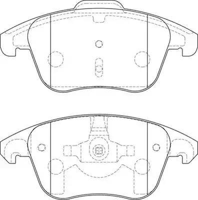 CITROËN 1647874080 - Brake Pad Set, disc brake parts5.com