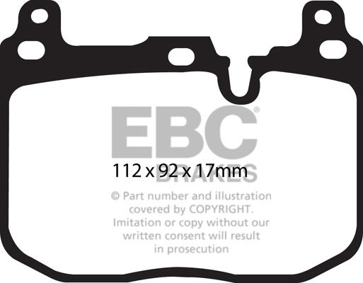 EBC Brakes DP42130R - Set placute frana,frana disc parts5.com