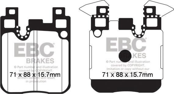 EBC Brakes DP42133R - Set placute frana,frana disc parts5.com