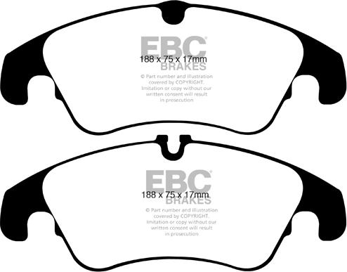 EBC Brakes DP41986R - Brake Pad Set, disc brake parts5.com