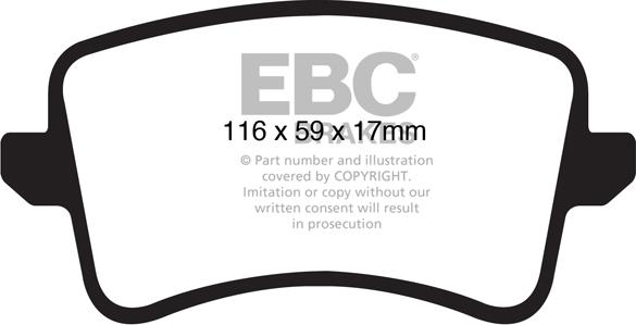 EBC Brakes DP41988R - Komplet zavornih oblog, ploscne (kolutne) zavore parts5.com