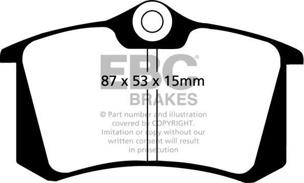 EBC Brakes DP2680 - Тормозные колодки, дисковые, комплект parts5.com