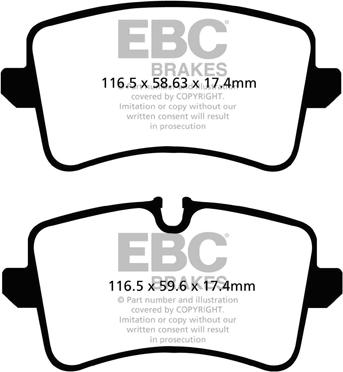 EBC Brakes DP42082R - Sada brzdových platničiek kotúčovej brzdy parts5.com