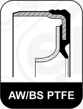 Elring 375.560 - Simering, arbore cotit parts5.com