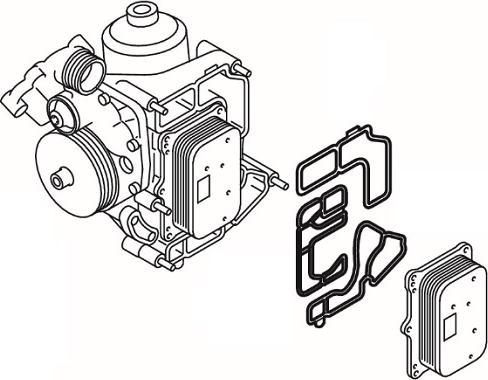 Elring 872.620 - Gasket Set, water pump parts5.com