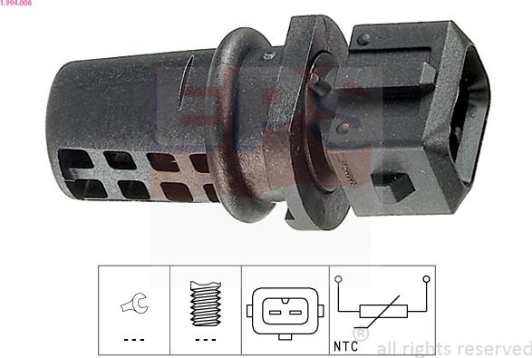 EPS 1.994.008 - Senzor,temperatura aer admisie parts5.com