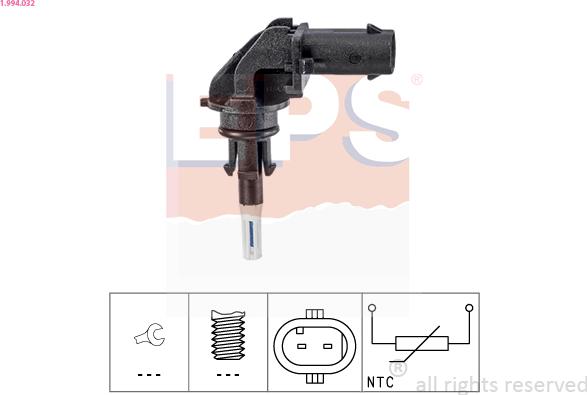 EPS 1.994.032 - Senzor,temperatura aer admisie parts5.com