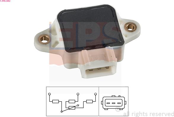 EPS 1.995.082 - Sensor, throttle position parts5.com