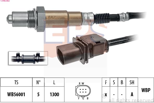 EPS 1.998.462 - Ламбда-сонда parts5.com