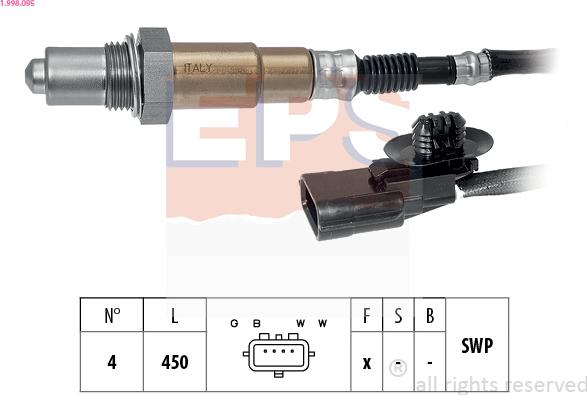 EPS 1.998.095 - Sonda Lambda parts5.com