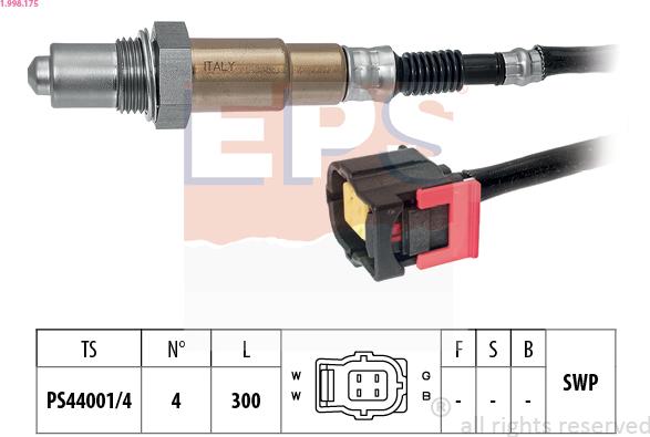 EPS 1.998.175 - Sonde lambda parts5.com