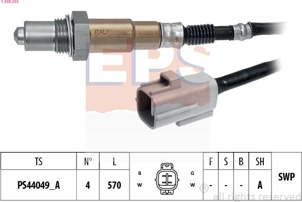 EPS 1.998.355 - Lambdaszonda parts5.com