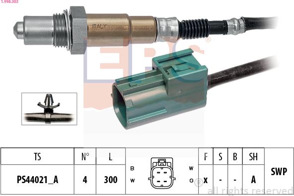 EPS 1.998.303 - Lambdaszonda parts5.com