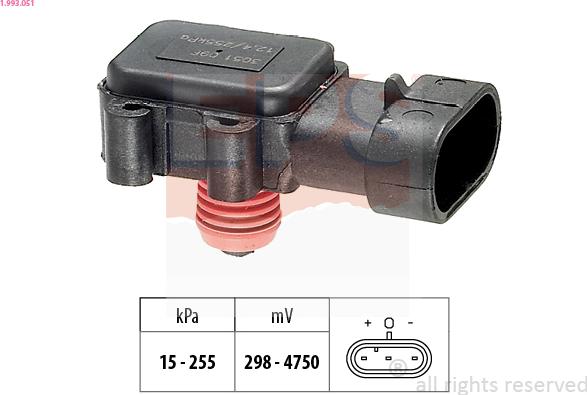 EPS 1.993.051 - Luftdrucksensor, Höhenanpassung parts5.com