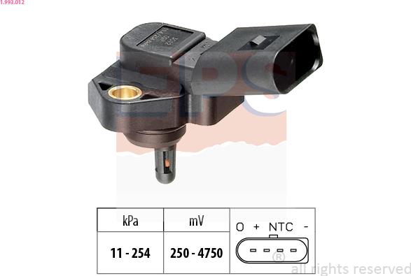 EPS 1.993.012 - Senzor presiune aer parts5.com