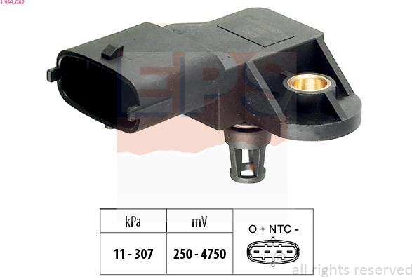 EPS 1.993.082 - Air Pressure Sensor, height adaptation parts5.com