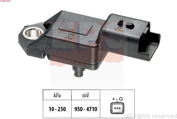 EPS 1.993.034 - Air Pressure Sensor, height adaptation parts5.com