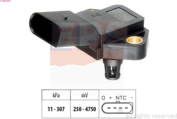 EPS 1.993.075 - Senzor presiune aer parts5.com