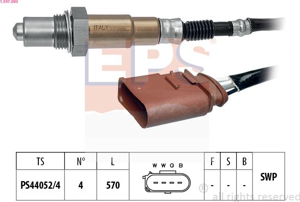 EPS 1.997.090 - Lambda Sensor parts5.com