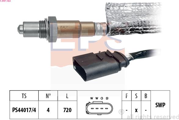 EPS 1.997.163 - Sonde lambda parts5.com