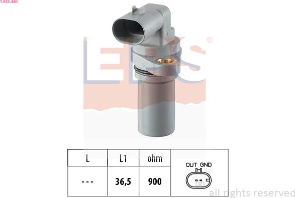 EPS 1.953.440 - Senzor impulsuri, arbore cotit parts5.com