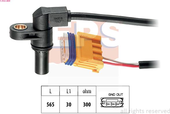 EPS 1.953.469 - Snímač otáčok, automatická prevodovka parts5.com