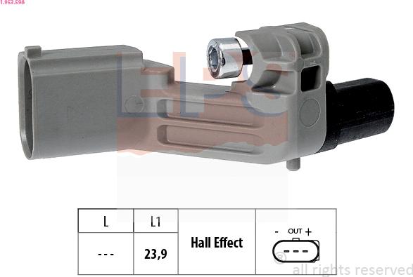 EPS 1.953.598 - Snímač impulzov kľukového hriadeľa parts5.com