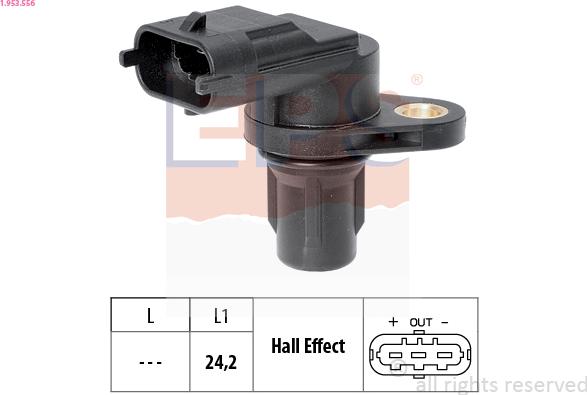 EPS 1.953.556 - Sensor, camshaft position parts5.com