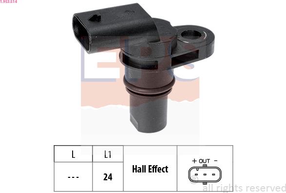 EPS 1.953.514 - Sensor, camshaft position parts5.com