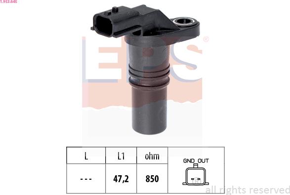 EPS 1.953.645 - Sensor, crankshaft pulse parts5.com