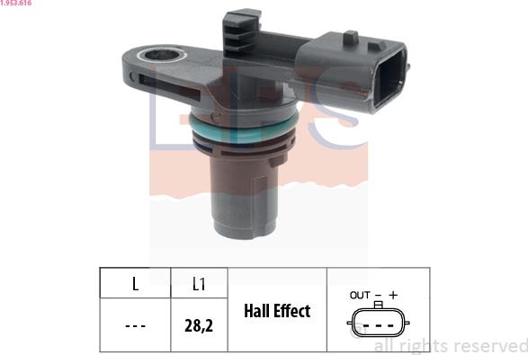 EPS 1.953.616 - Senzor impulsuri, arbore cotit parts5.com