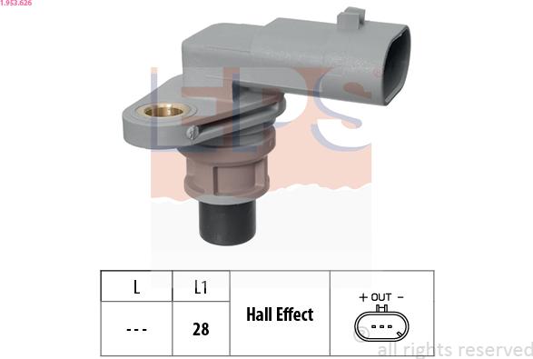 EPS 1.953.626 - Sensor, camshaft position parts5.com