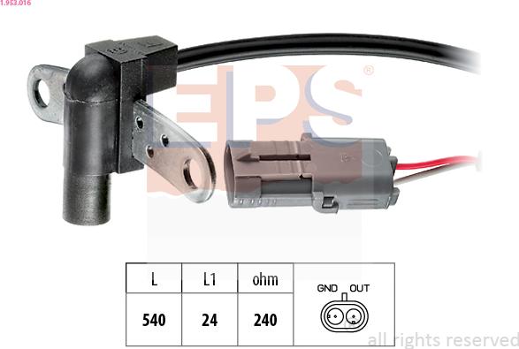 EPS 1.953.016 - Impulzusadó, főtengely parts5.com