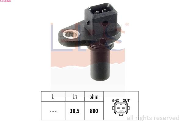 EPS 1.953.028 - Sensor, crankshaft pulse parts5.com